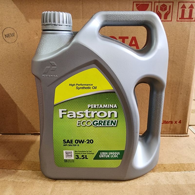 OLI PERTAMINA FASTRON ECO GREEN SAE 0W-20 - 3,5 Liter | OLI LCGC