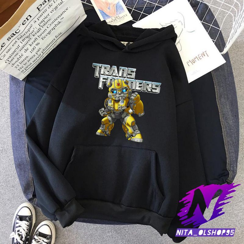 hoodie anak transpormers bumblebee