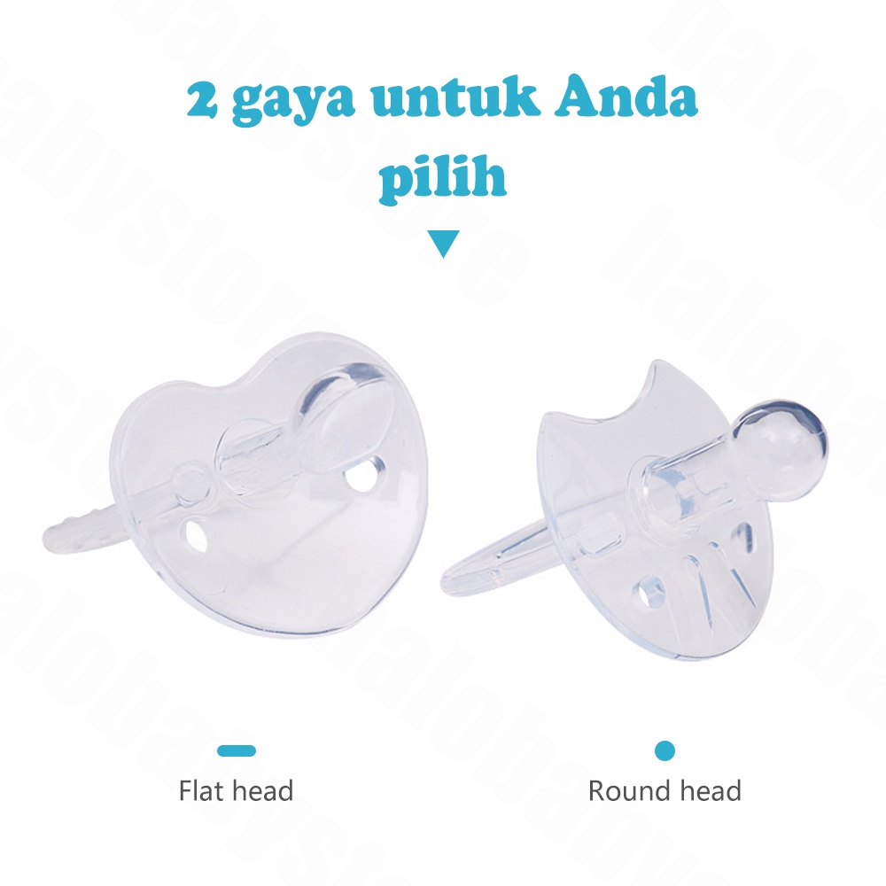 Halo Baby empeng bayi/Empeng Dot Full Silikon Gepeng BPA FREE dot Bayi