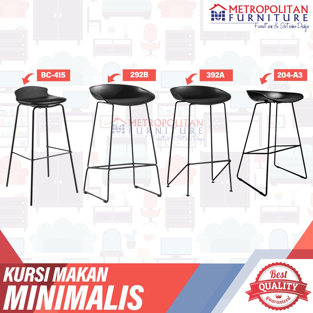 Kursi Bar Mee Do Minimalis Nordic Bar Stool Cafe Mini bar