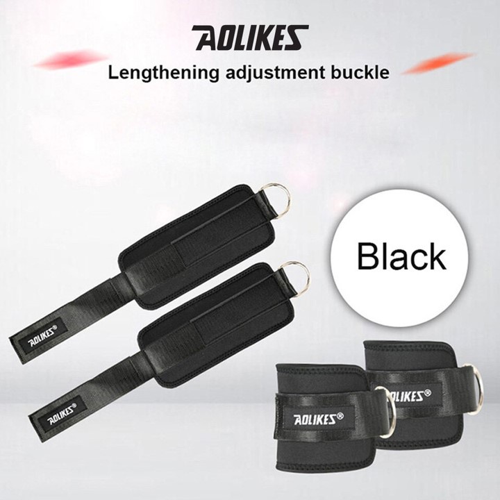 Aolikes Ankle Leg Strap Ring Support Weight Lifting Beban Kaki Gym