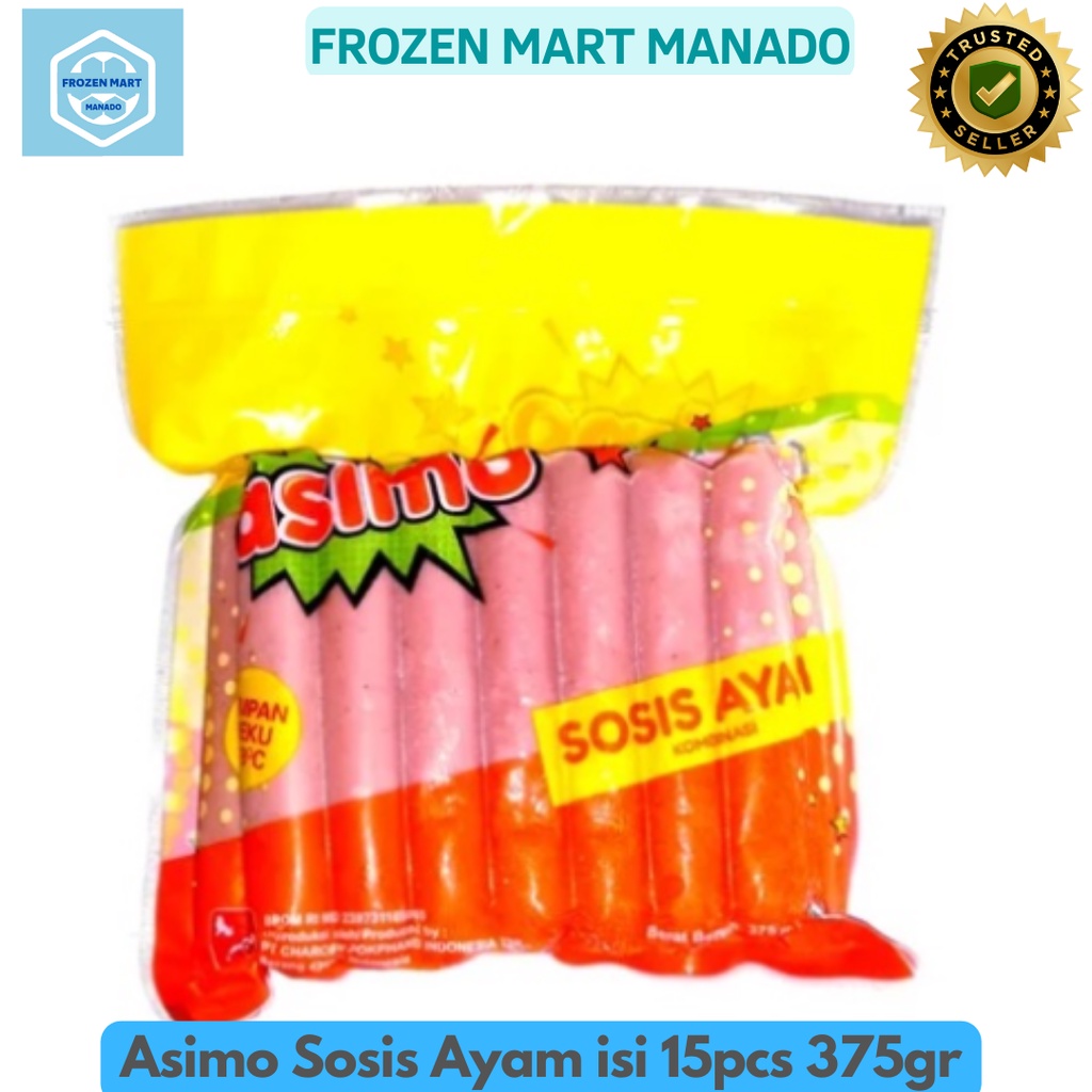 

Asimo Sosis Ayam isi 15pcs 375gr - Frozen Mart Manado (Frozen Food Manado)