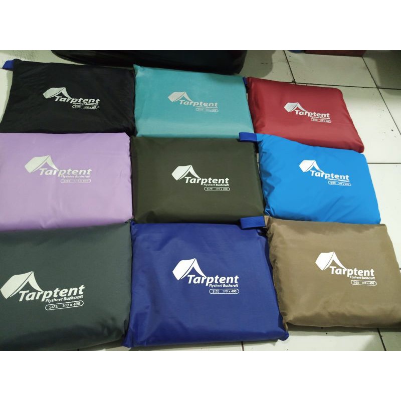 Flysheet waterproff uk. 3x4 untuk tenda &amp; hammock