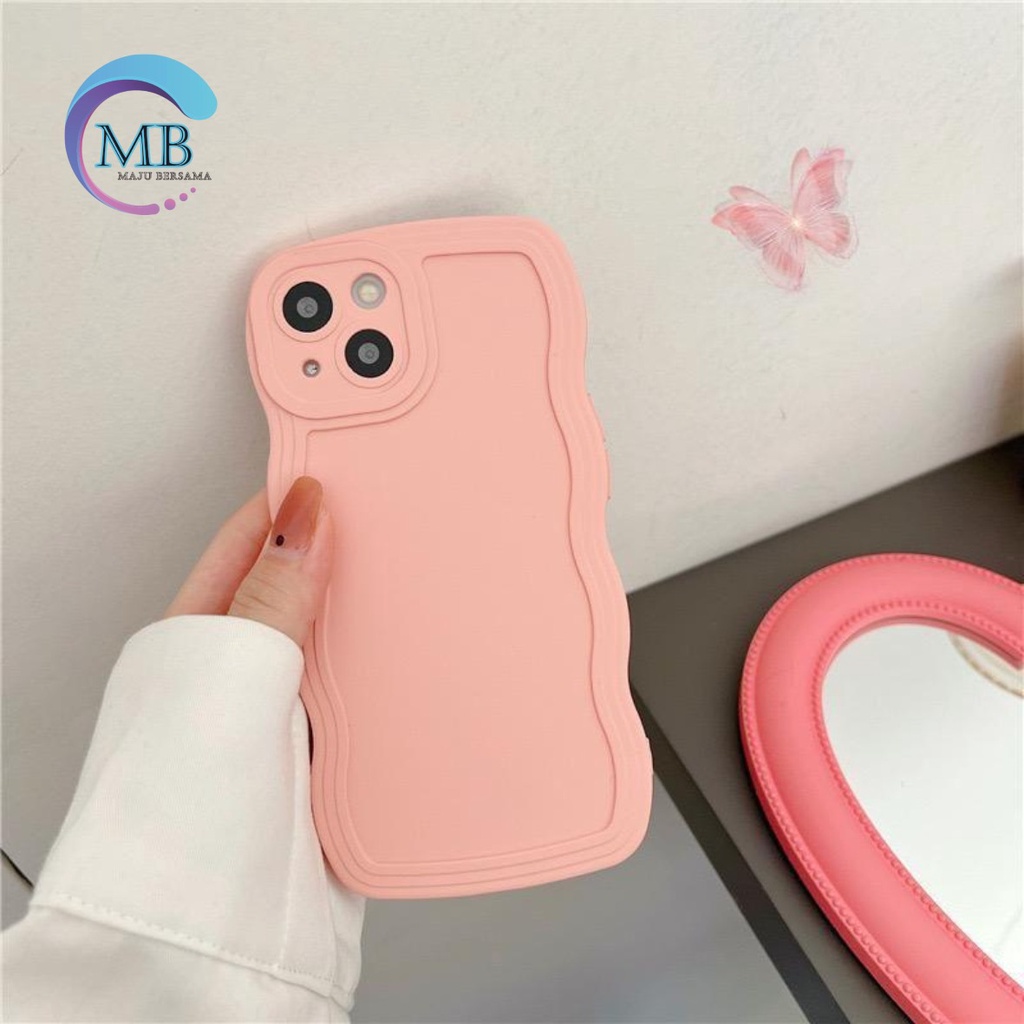 CASE SOFTCASE SILIKON GELOMBANG WAVY PROCAMERA MACARON VIVO Y02 Y36 MB4226
