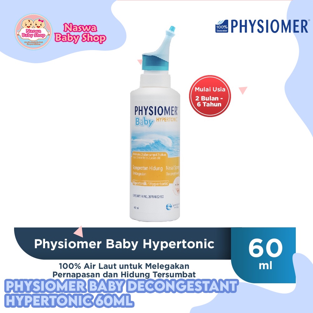 Physiomer Baby Decongestant Hypertonic Semprotan Hidung Bayi 60ml