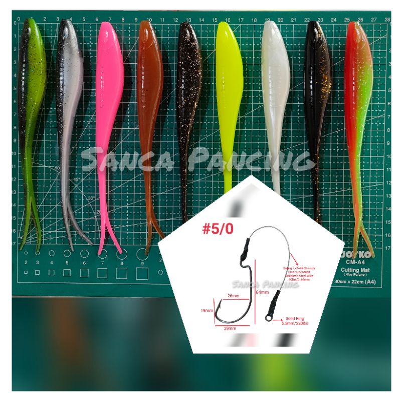SoftLure SILINCER 17.5cm/20Gr | Umpan Casting Ikan Toman