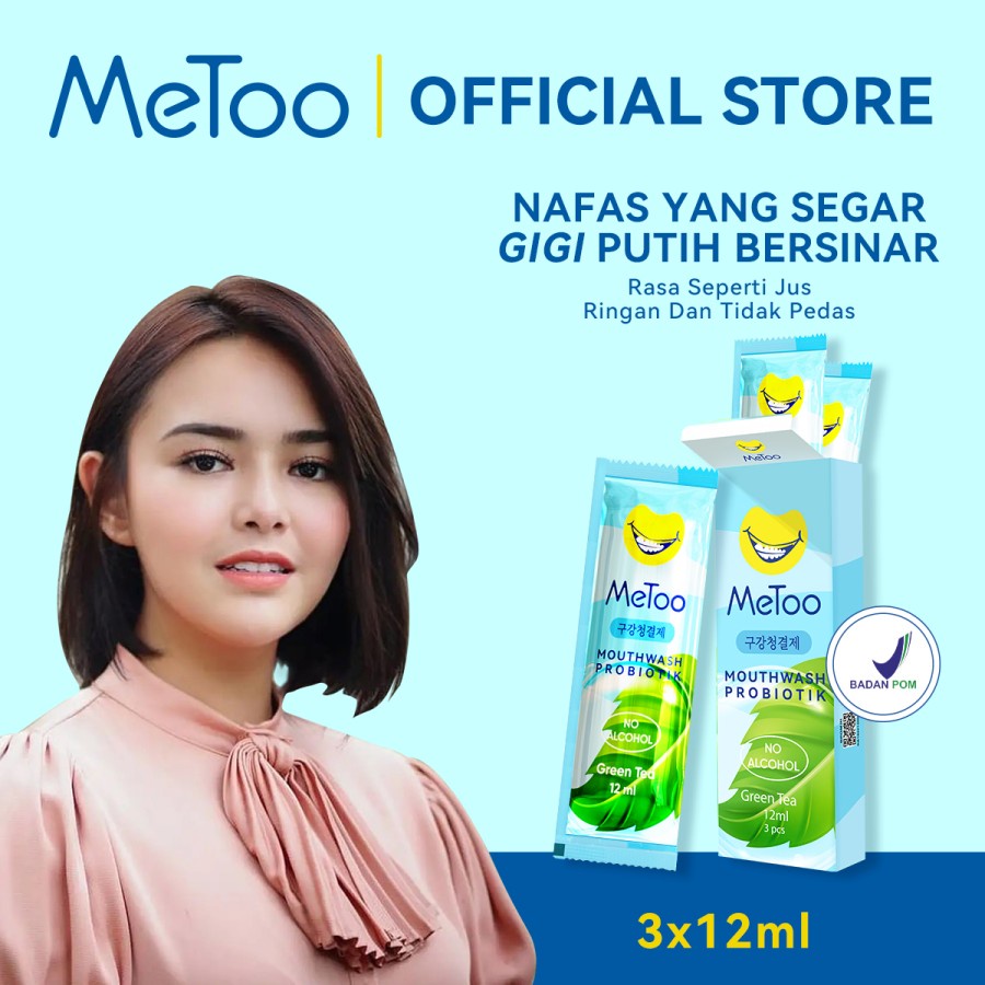 MeToo Obat Kumur Probiotik MeToo Mouthwash 1set / Pemutih Gigi / Pembersih Karang Gigi
