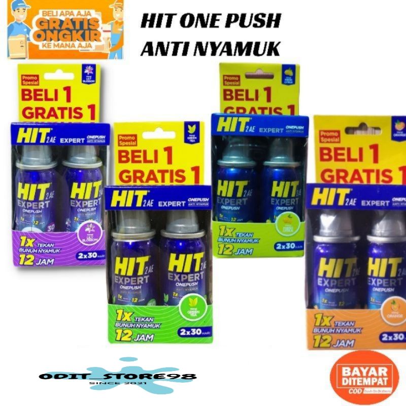 HIT One Push Aerosol Expert 10 Ml ( PROMO BUY 1 GET 1 )
