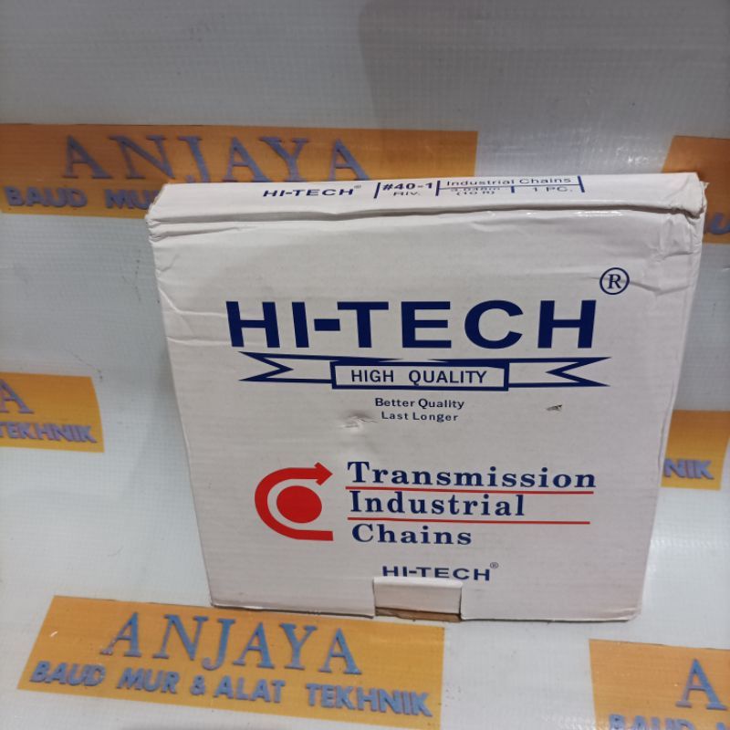 HITECH Rantai 40 - 1 RIV / Roller Chain 3.048m - Transmission chain