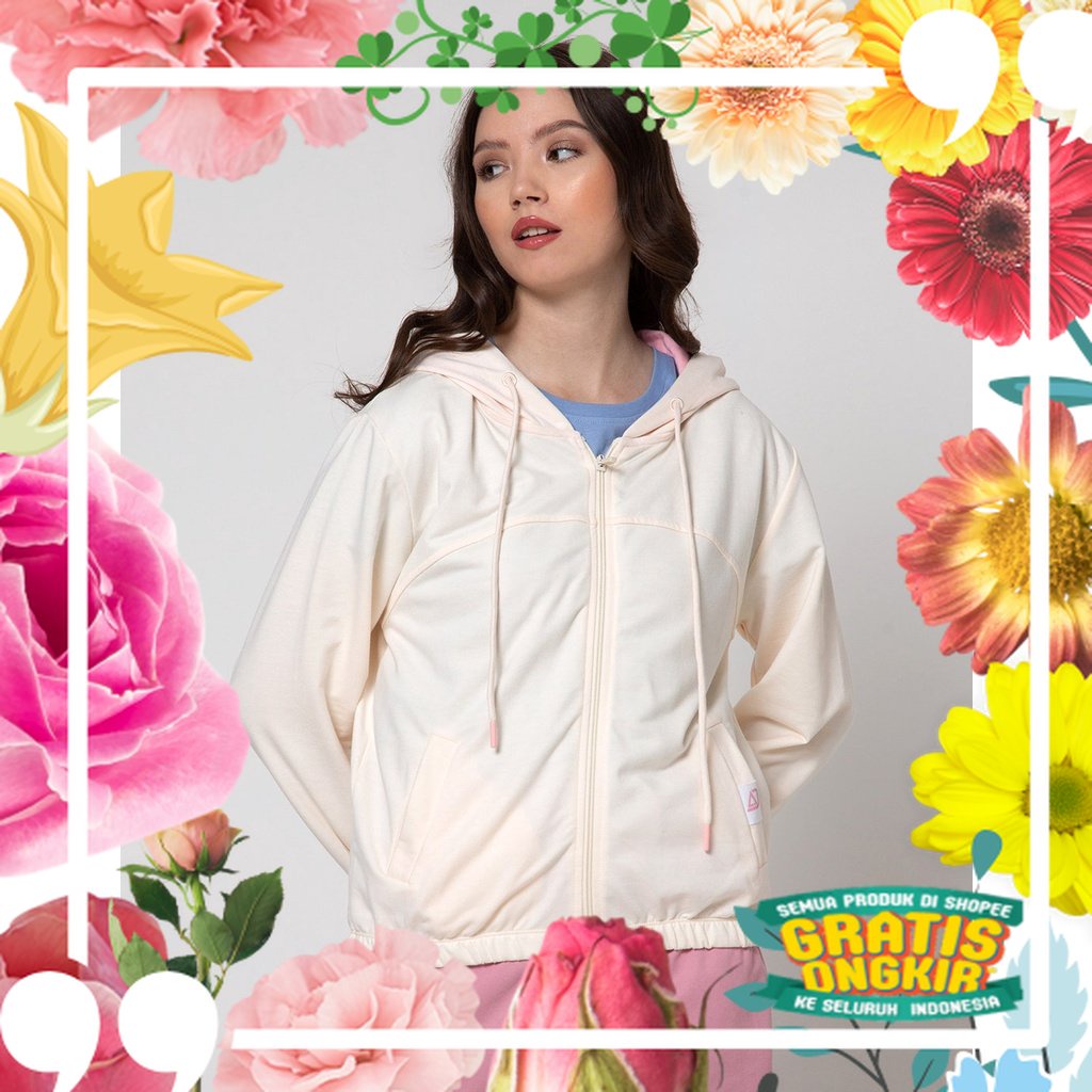 American Jeans Solid Jaket Wanita 115415687 / merah biru kunng tosca