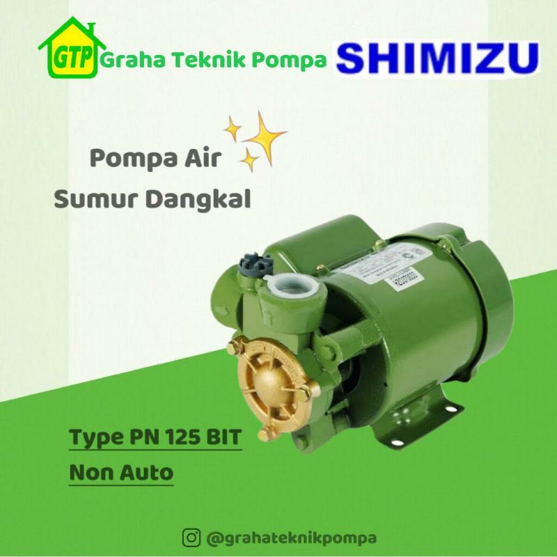 pompa Air Sumur Dangkal Shimizu Type PN-125 BIT