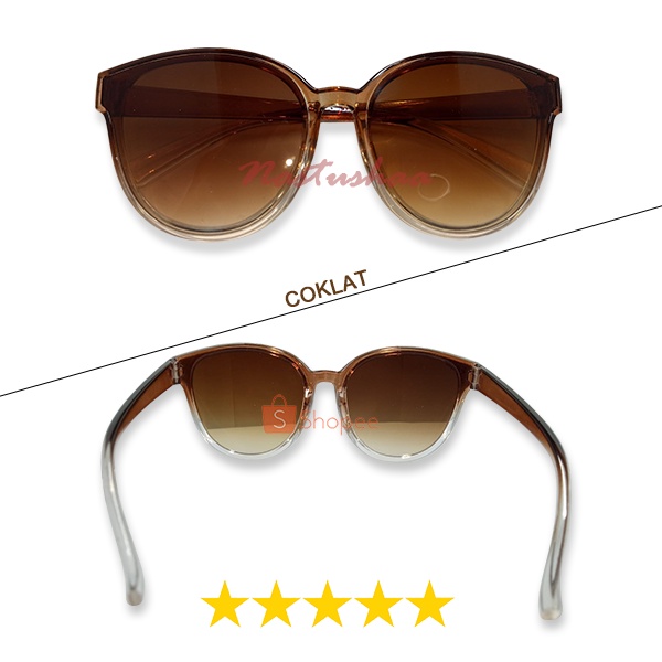 Kacamata Hitam Fashion Pria Wanita Lensa Gradasi UV400 Kacamata Warna Jelly Candy Fashion Sunglasses Women Retro Oversize