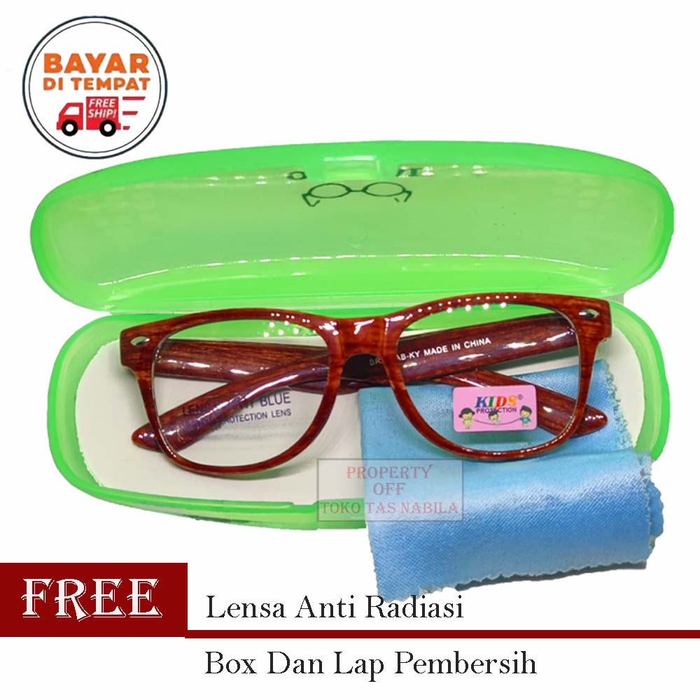 Kacamata Anak Anti Radiasi Harga Terbaik Kacamata Anak Perempuan Kacamata Anak  Laki - Laki Free box Dan Lap Pembersih