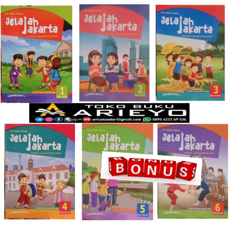 

Ori|Buku Penerbit Yudhistira| Jelajah Jakarta SD - MI Kelas : 1.2.3.4.5.6