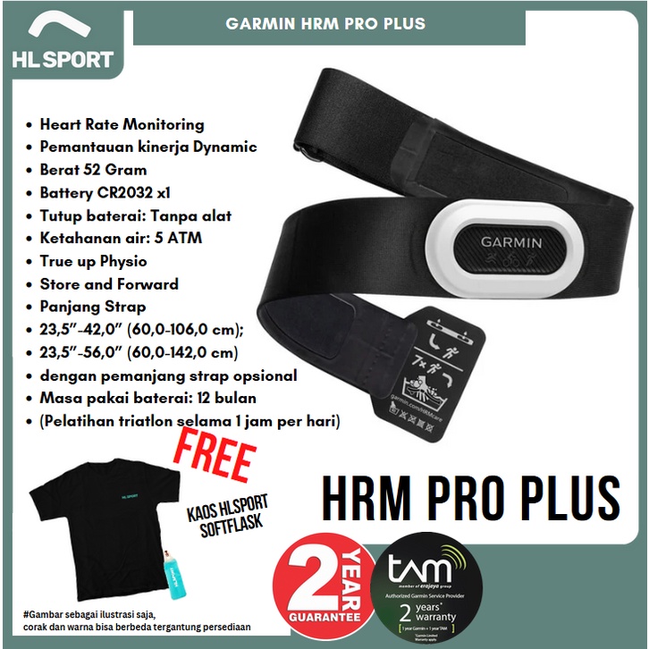 Garmin Strap HRM PRO PLUS ANT Bluetooth Heart Rate Chest Monitor Run Bike Swim
