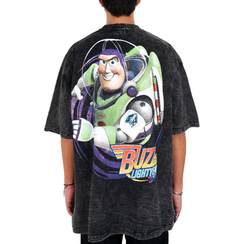 KAOS TSHIRT OVERSIZE TOXIC1805 BUZZ TOY STORY WASH TEE