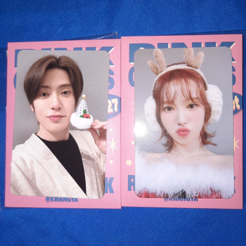 @Kwangya Pink Christmas Trading Card TC Random Pack Red Velvet NCT 127 Photocard PC Wendy Jaehyun