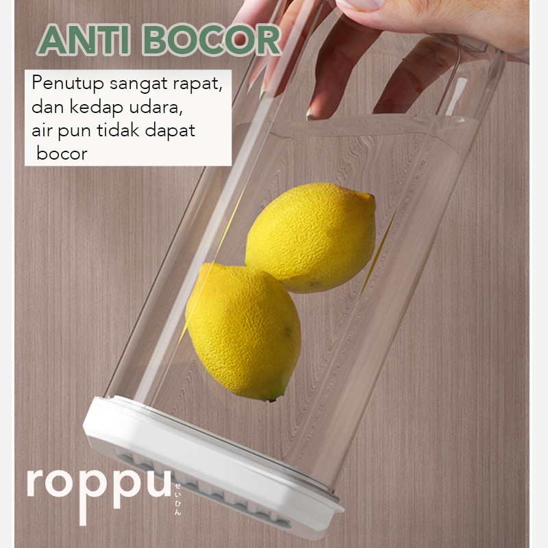 Roppu Toples Kaca Akrilik Makanan Kedap Udara Tempat Snack