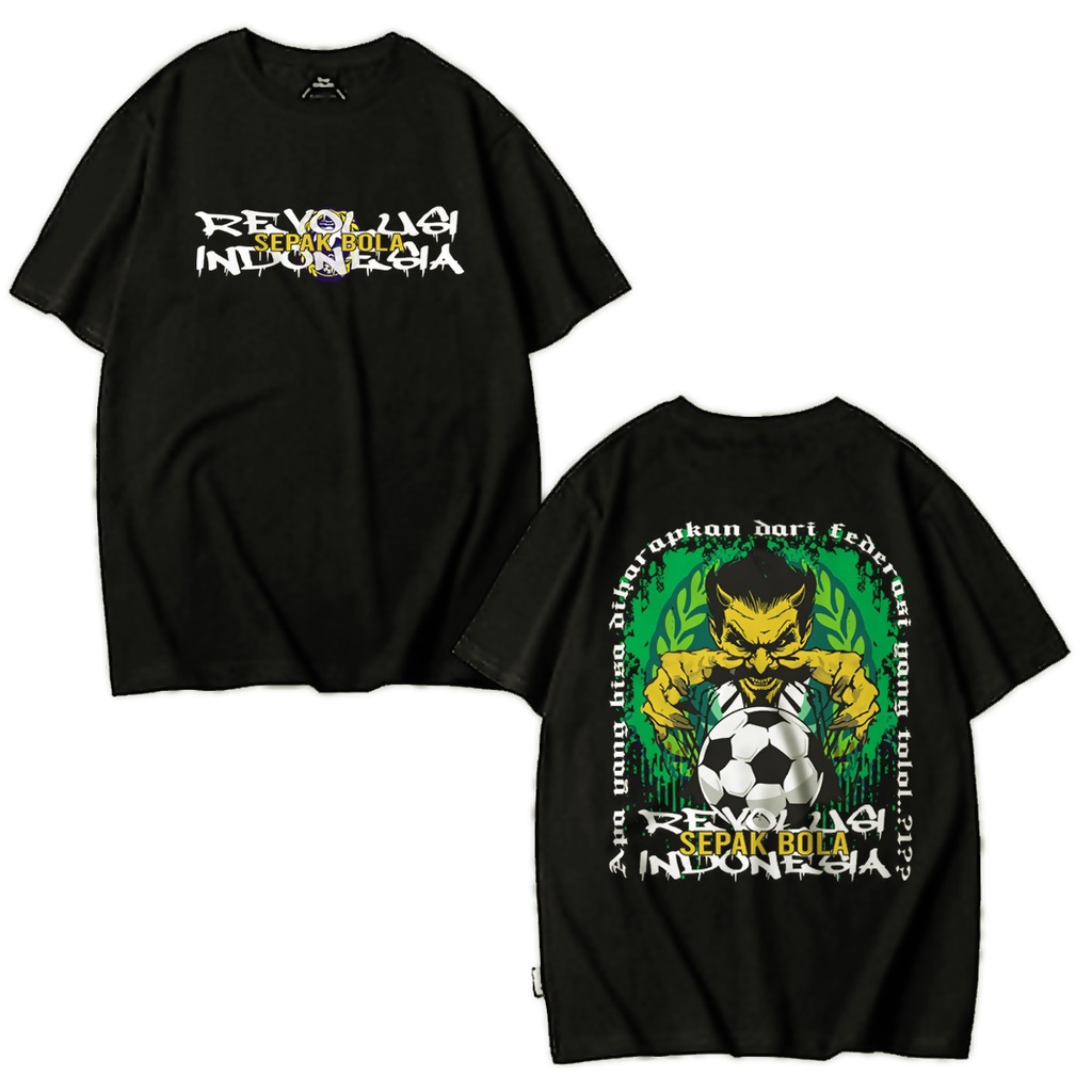Kaos Distro Revolusi PSSI Sepakbola Indonesia