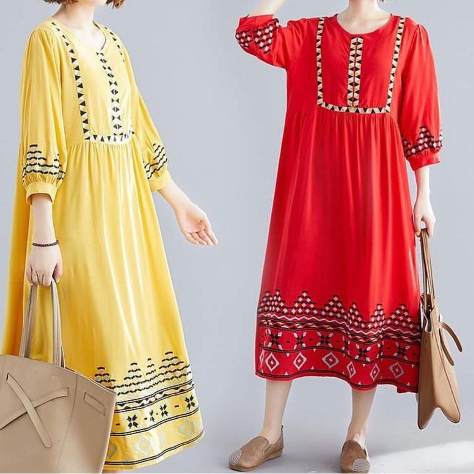 Damai fashion jakarta - baju DRESS muslim gamis wanita SOFIA 4 warna  - konveksi murah tanah abang [