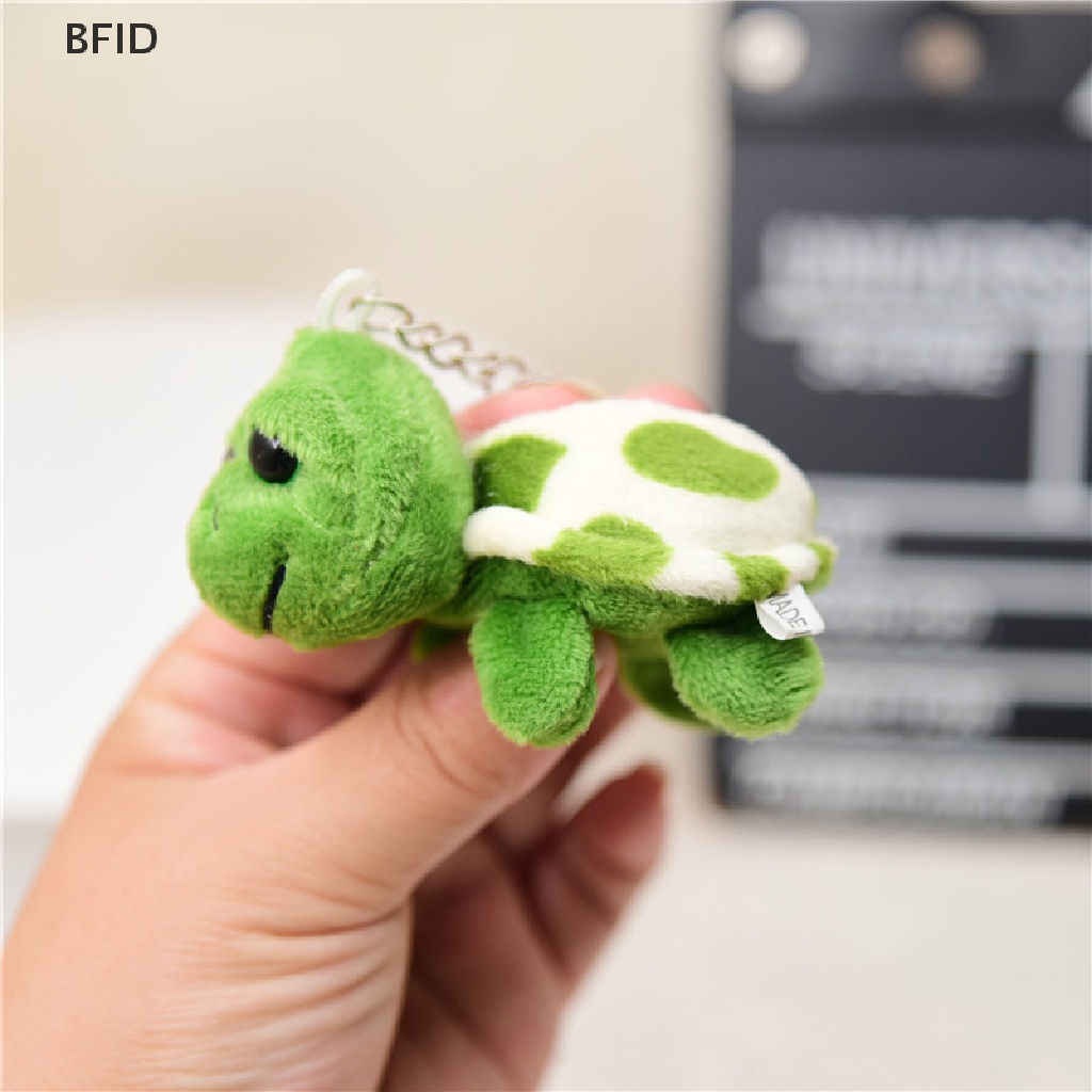 [BFID] Lucu Mini Kartun Turtle Lembut Mainan Mewah Liontin Indah Turtle Key Chain [ID]