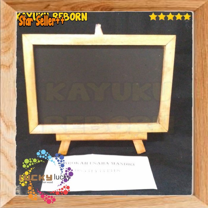 

papan tulis blackboard plus stand 20x30 cm New pro
