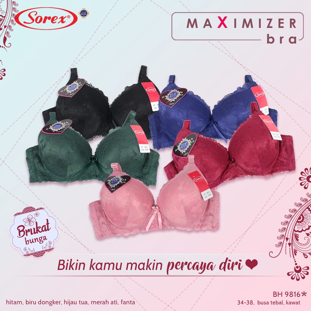 Bra Kawat Busa Tebal Sorex 9816