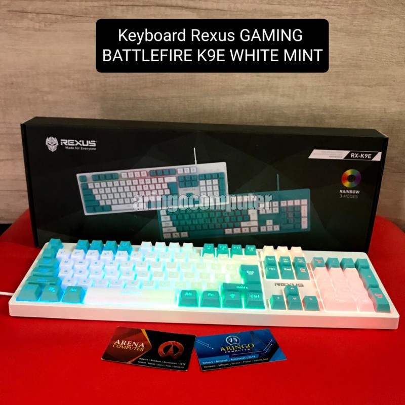 Keyboard Rexus GAMING BATTLEFIRE K9E WHITE MINT