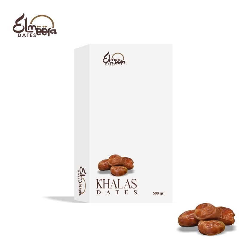 

KURMA ELMEERA KHALAS KHOLAS 500 GR 500GR KURMA HALAS PREMIUM GRADE A KEMASAN PREMIUM KHALAS PREMIUM