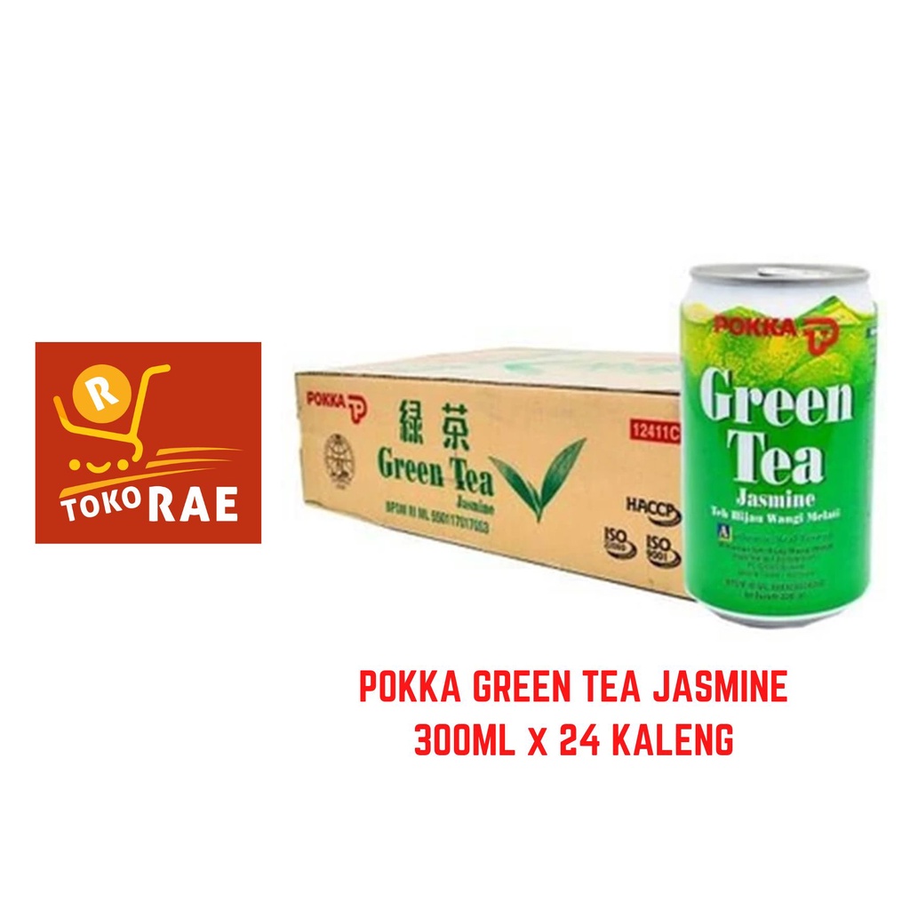 Jual Pokka Green Tea Jasmine 300ML 1 dus 24 kaleng Shopee Indonesia