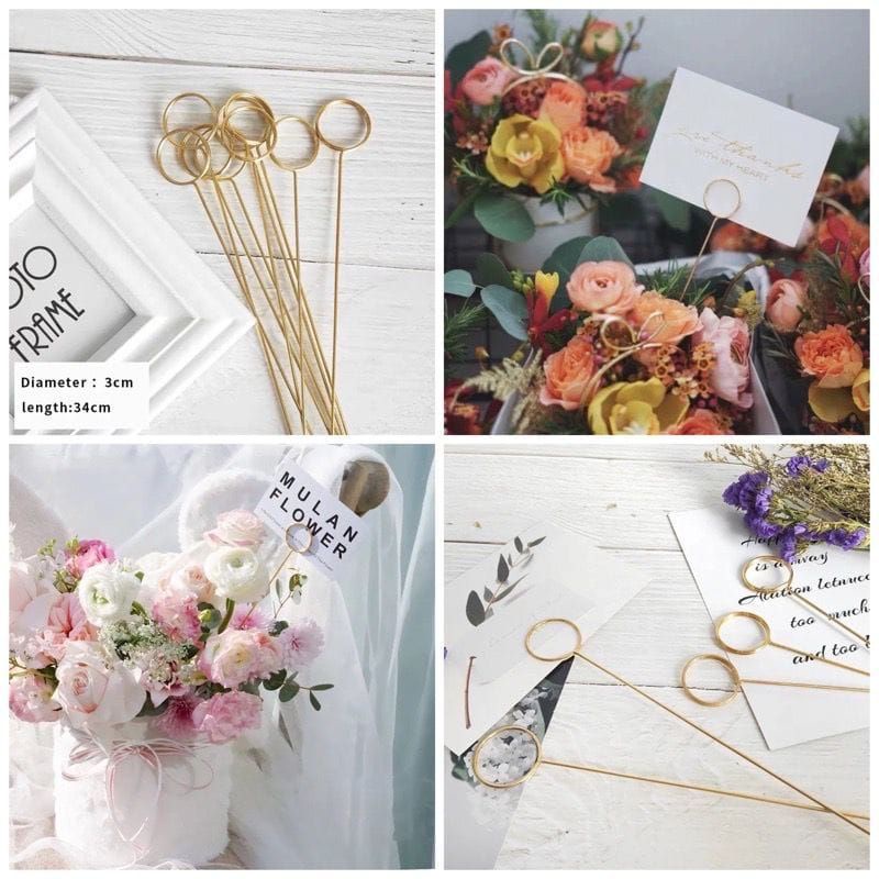 

1 PACK isi 10 stick card holder bahan besi