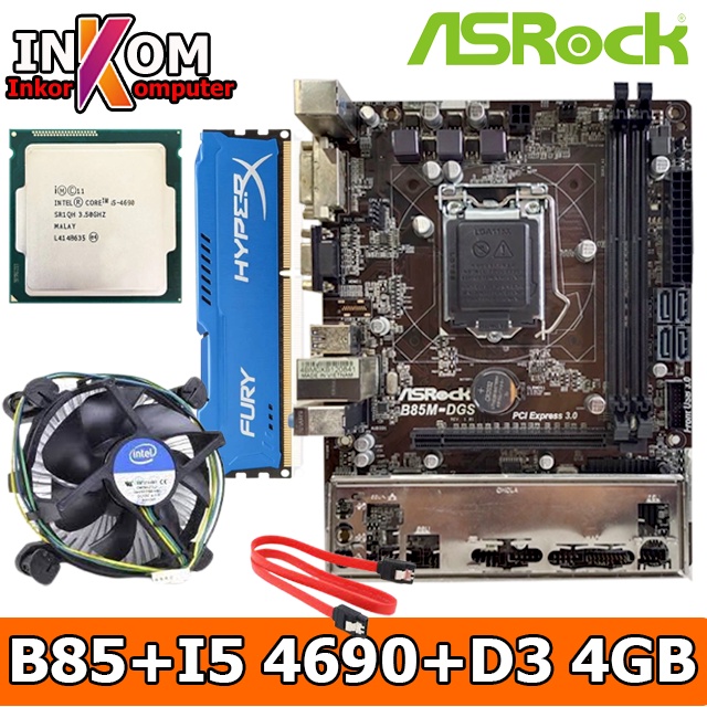 Motherboard Mainboard Mobo LGA 1150 B85 DDR3 + i5