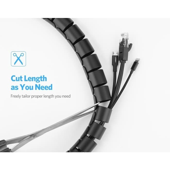 

Holder Ugreen Spiral Cable Zipper Organizer Tube 0.25M X 1,5 M (30818)