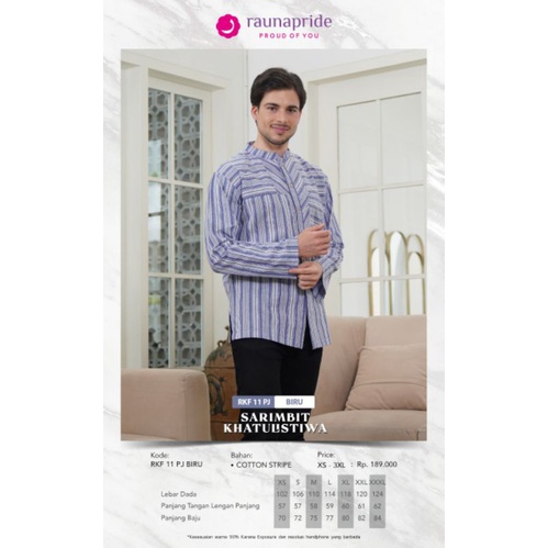 Baju koko muslim pria rauna