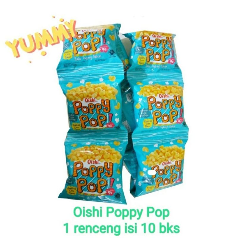 

oishi poppy pop | chiki ciki renceng isi 10 bks