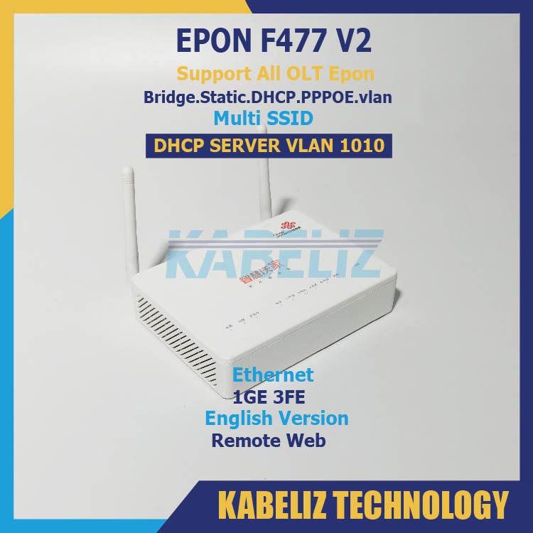 ONU EPON ZTE F477 V2 MODEM WIFI ROUTER ZTE SUPPORT SEMUA OLT EPON MURAH SECOND SUPPORT BRIDGE