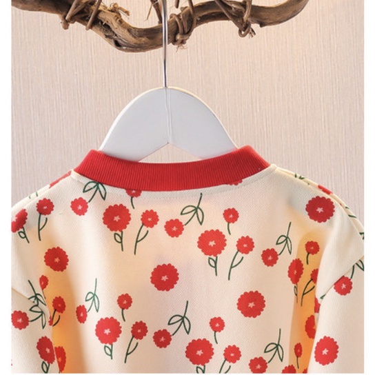 BABYFIT sweater anak perempuan cardigan TULIP FRUIT import ha-0520r