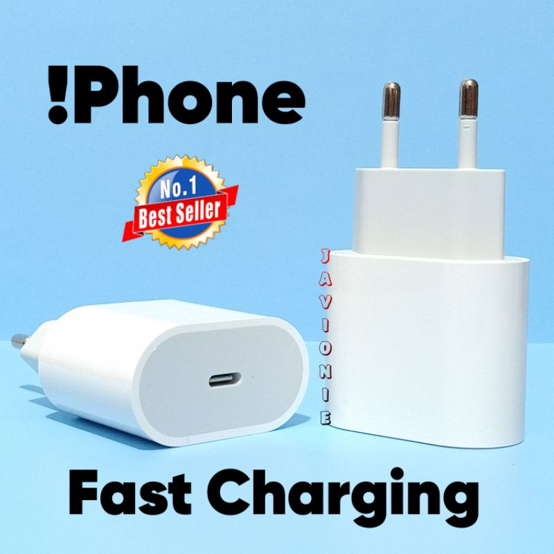 Batok Adaptor Kepala Charger Casan iP 11 12 13 14 Pro Max Mini Plus SE Fast Charging USB C to Lightning 18W 20W 25W 35W