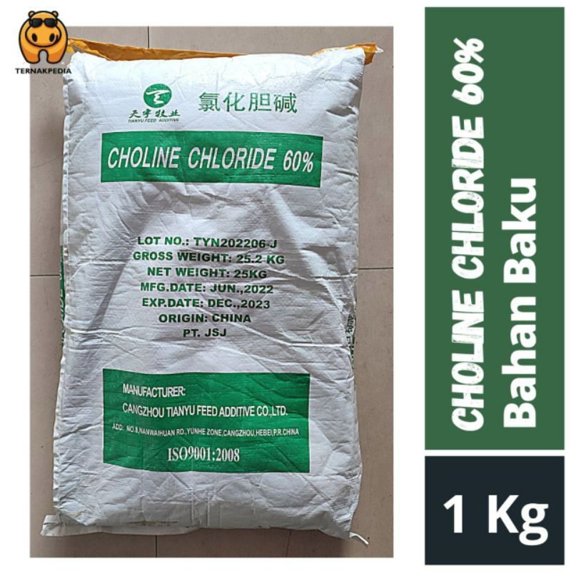 Jual Choline Chloride 60 1Kg Choline Chloride 60 Kemasan 1Kg