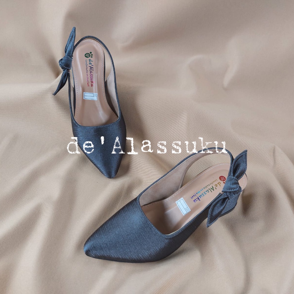 Alassuku.ID - Heels Sepatu Albany Pita samping