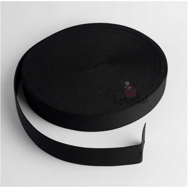 Konveksi Karet Elastis Hitam Penguin 2.5 Cm (1")