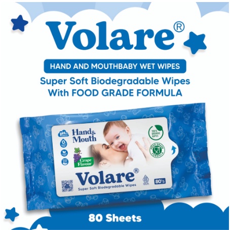 Volare tisu basah hand &amp; mouth 80's