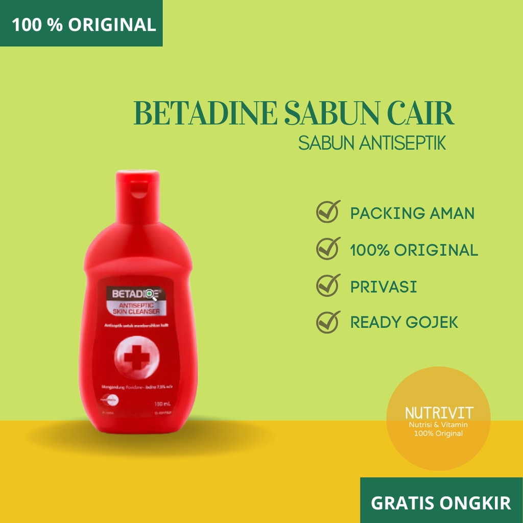 Betadine Sabun Cair Antiseptik 100 ML