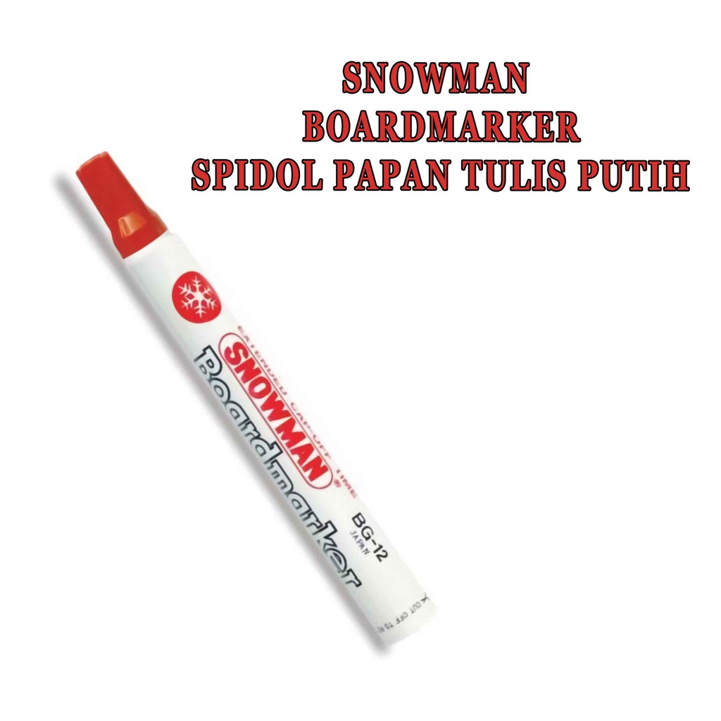 BoardMarker * Snowman * Spidol Papan Tulis * BG-12