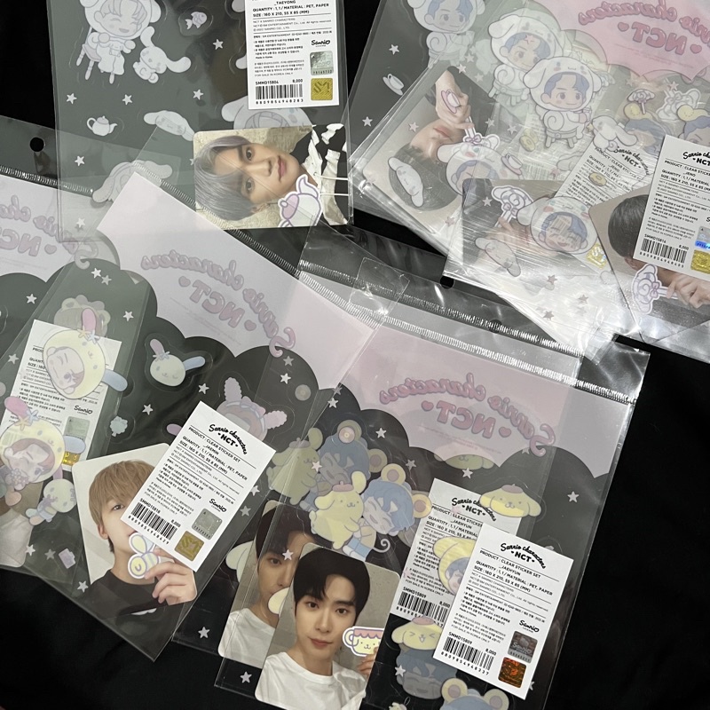 [READY STOCK] NCT X SANRIO CLEAR STICKER JENO JAEHYUN TAEYONG JAEMIN HAECHAN