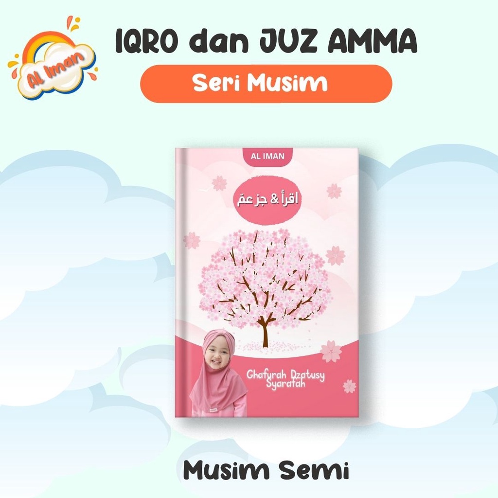 Iqro + Juz Amma Custom Nama Foto Anak Soft Cover