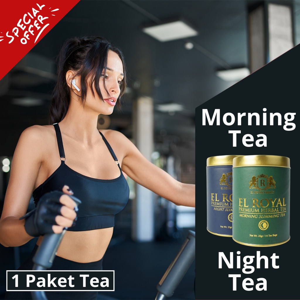 El Royal Premium Tea / Teh Pelangsing Siang & Malam (1 paket) - BPOM 100% ORIGINAL