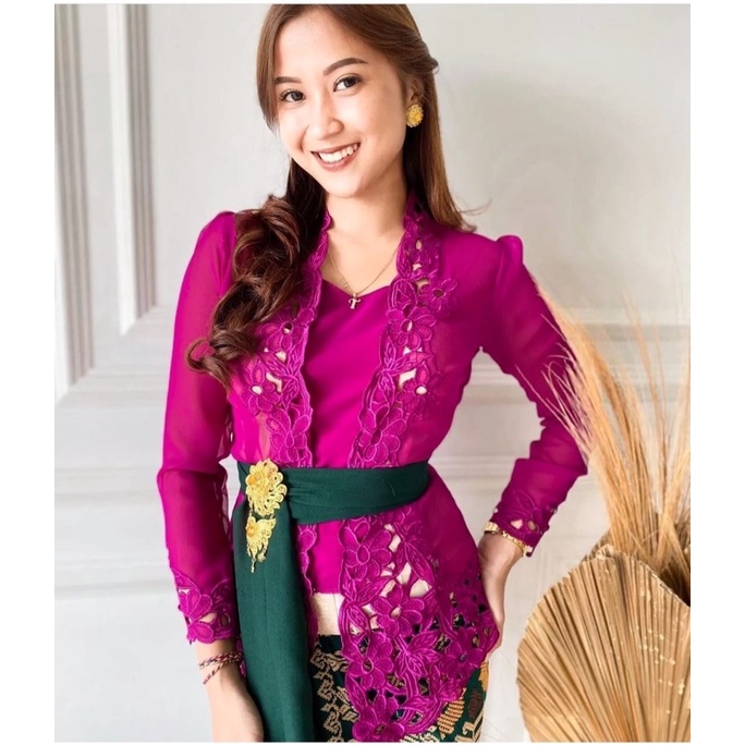 Kebaya jadi bordir kerawang || kebaya jadi bali || kebaya terbaru || kebaya kekinian || baju kebaya 