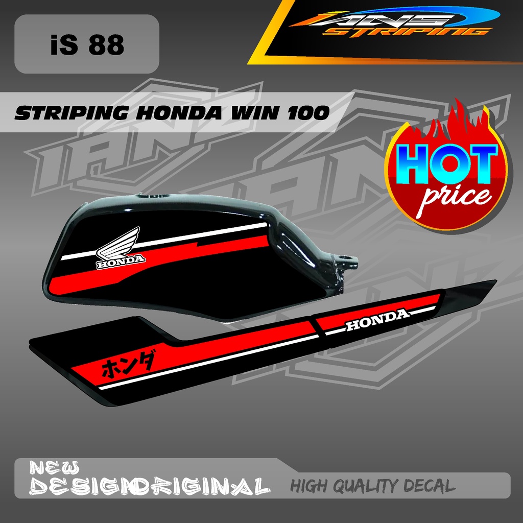 TERBARU LIST STRIPING CUSTOM WIN100 / STIKER WIN100 BAHAN HOLOGRAM / NON HOLOGRAM IS88