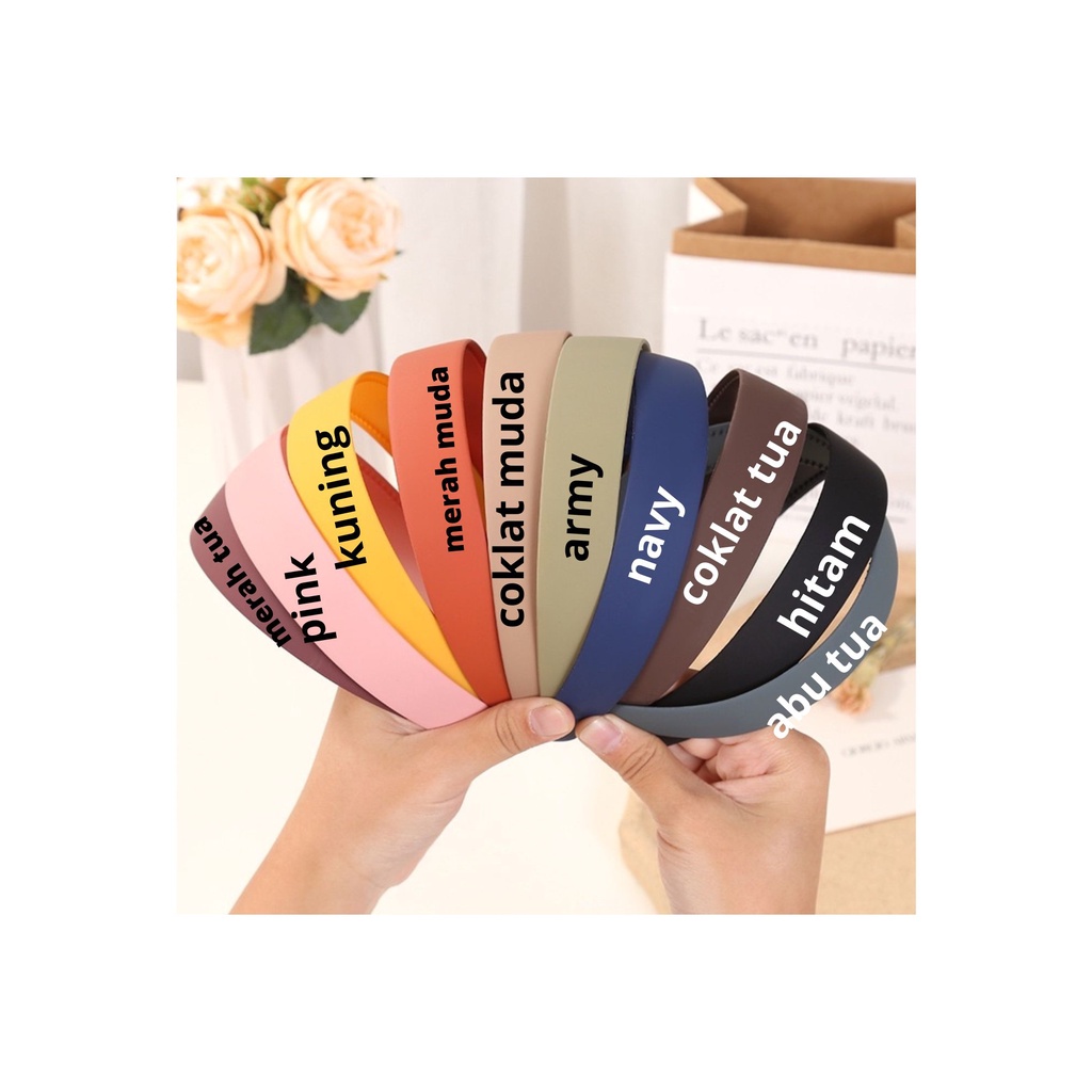 ✅COD [BBS]  BANDO KOREA DOFF POLOS 0.8 CM BANDO MATTE 1.1CM BANDO KOREA TIPIS 0.4CM HA114